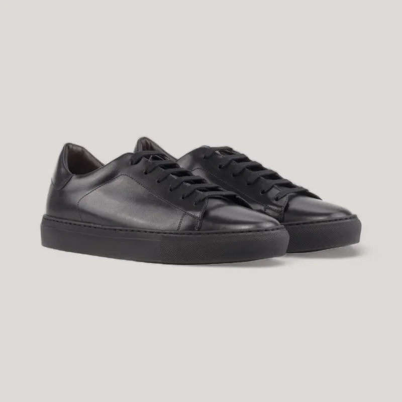 EON | Classic Vegan Sneakers - Pure Black | Men's made by ALLTRUEIST KNITWEAR