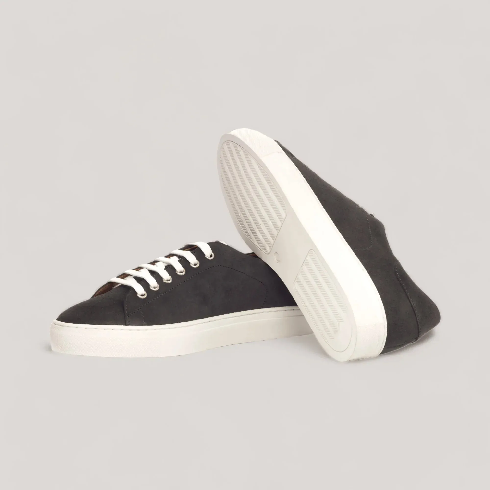 EON | Classic Vegan Sneakers - Grey Suede & White | Men's sold by ALLTRUEIST KNITWEAR product image thumbnail 3