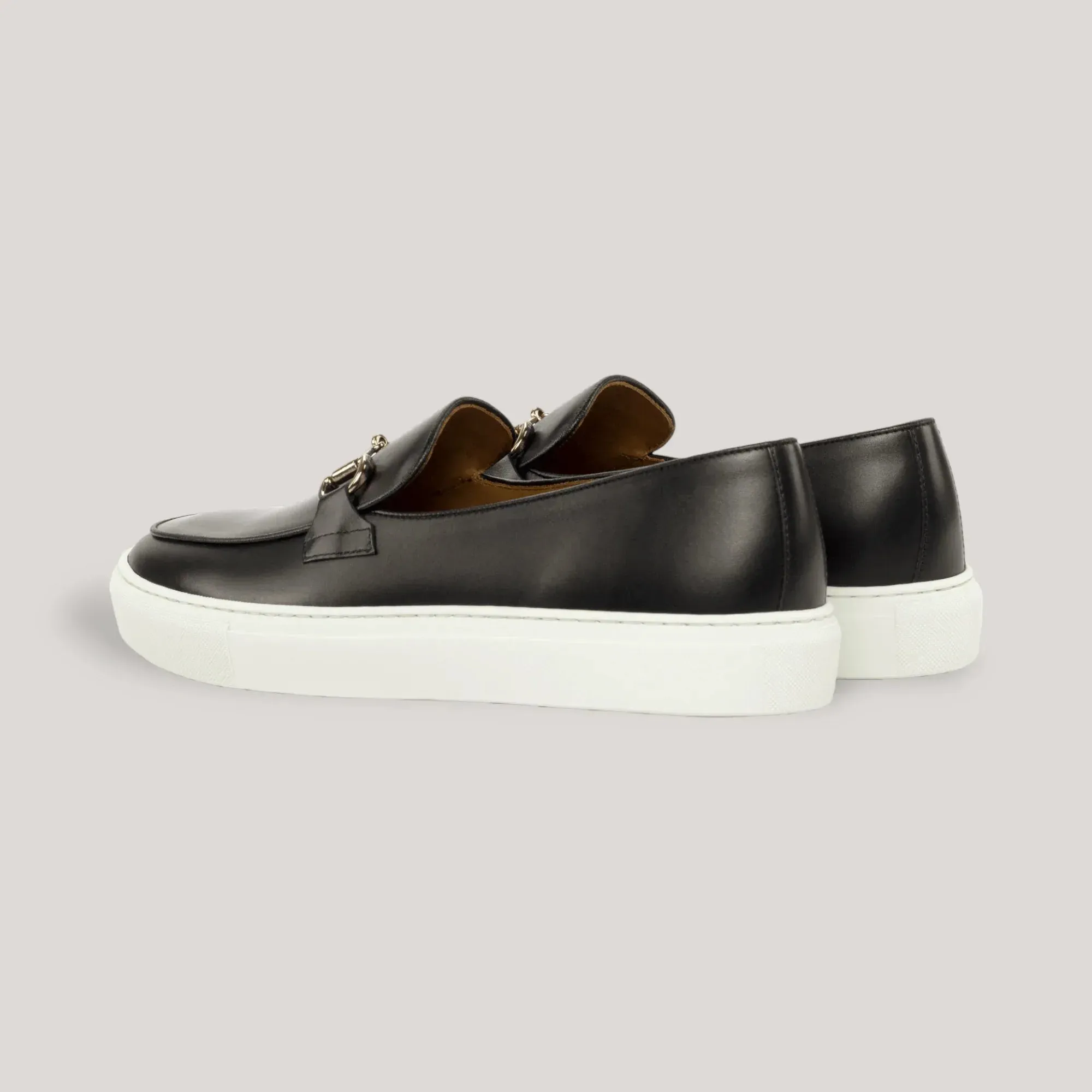 ICARUS | Loafer Vegan Sneakers - Metal-Bit - Black & Silver | Men's sold by ALLTRUEIST KNITWEAR product image thumbnail 3