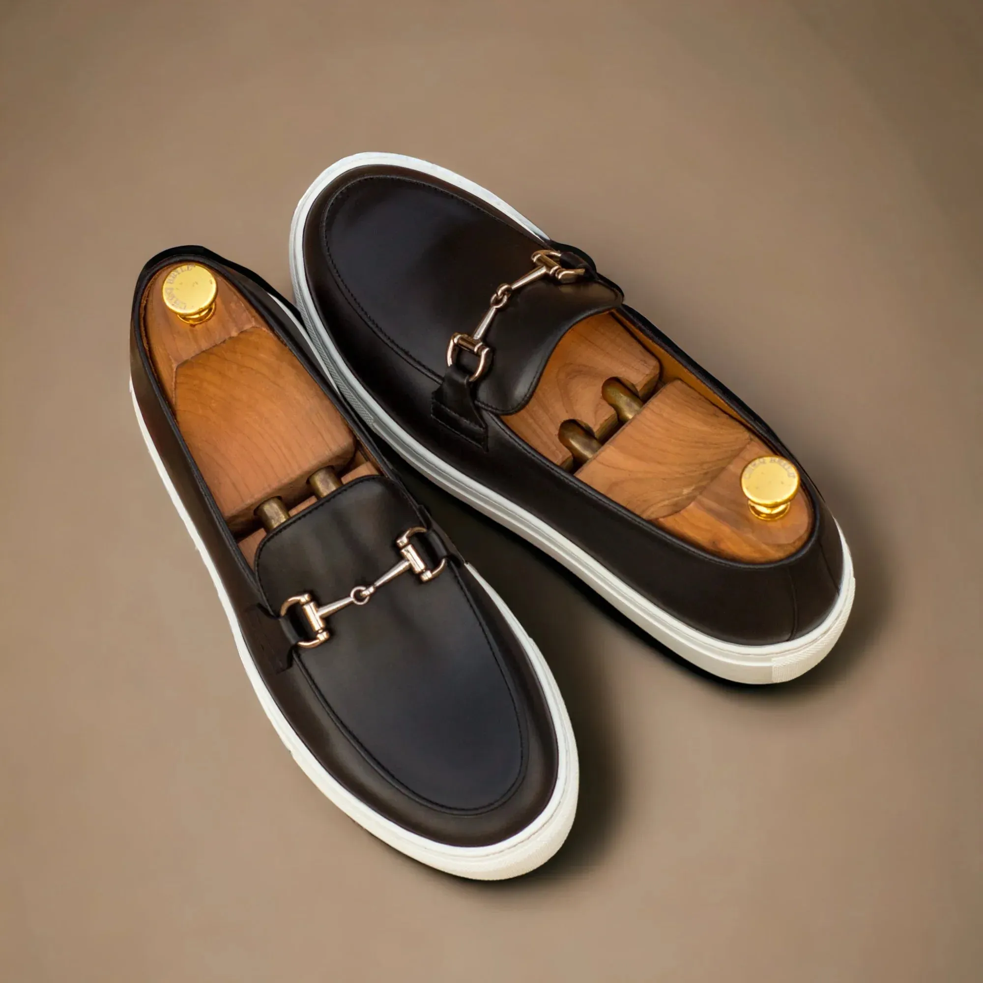 ICARUS | Loafer Vegan Sneakers - Metal-Bit - Black & Silver | Men's sold by ALLTRUEIST KNITWEAR product image thumbnail 2