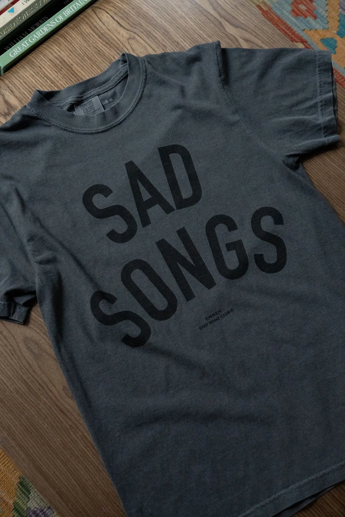 Sad Songs T-Shirt sold by Stay Home Club product image thumbnail 3