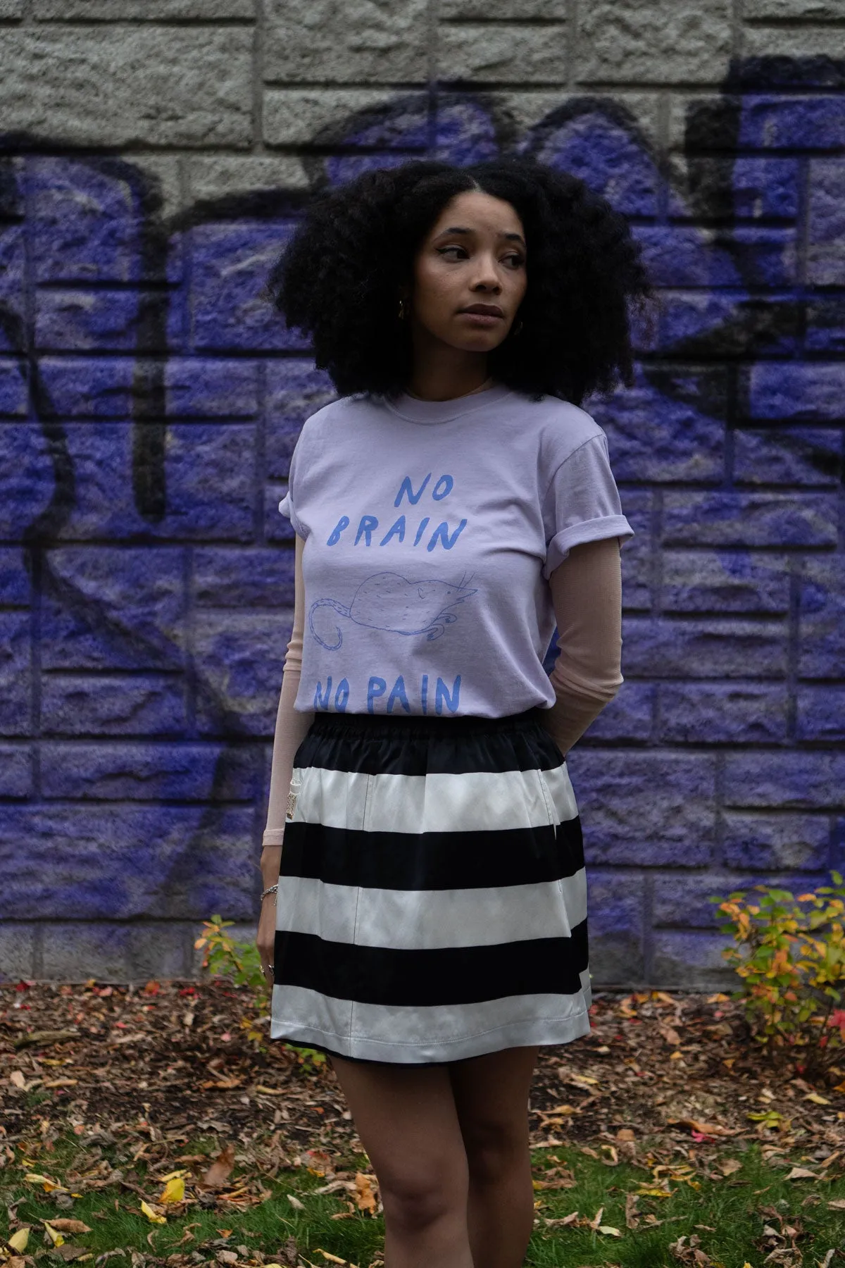 No Brain No Pain T-Shirt sold by Stay Home Club product image thumbnail 2