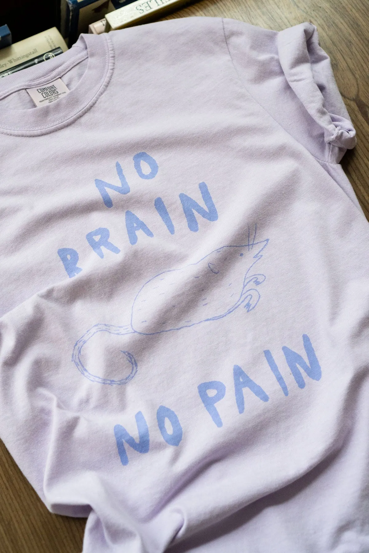 No Brain No Pain T-Shirt sold by Stay Home Club product image thumbnail 4