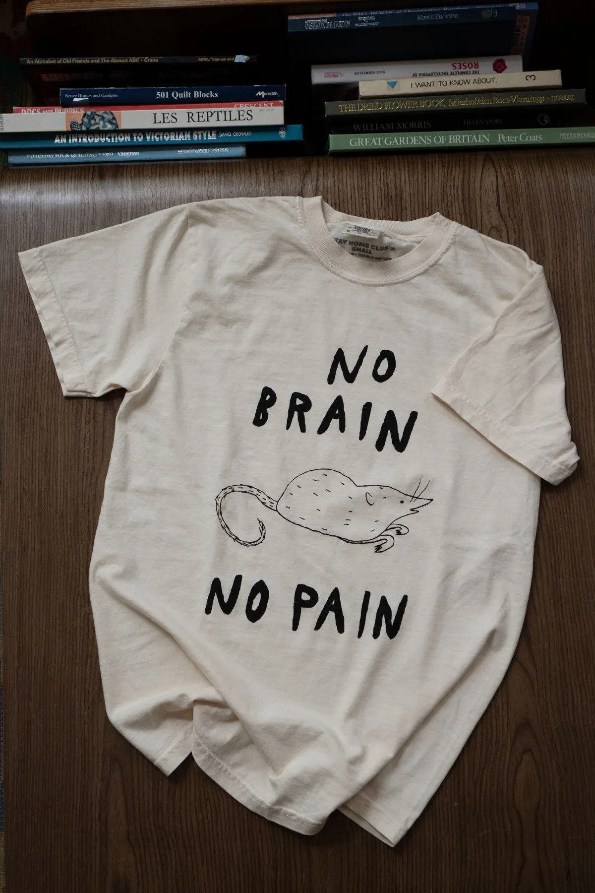 No Brain No Pain T-Shirt sold by Stay Home Club product image thumbnail 5