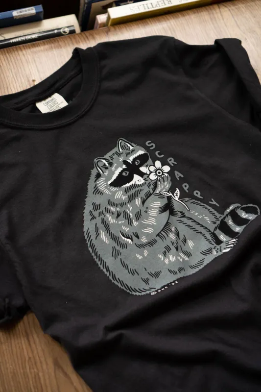 Scrappy Raccoon T-Shirt sold by Stay Home Club