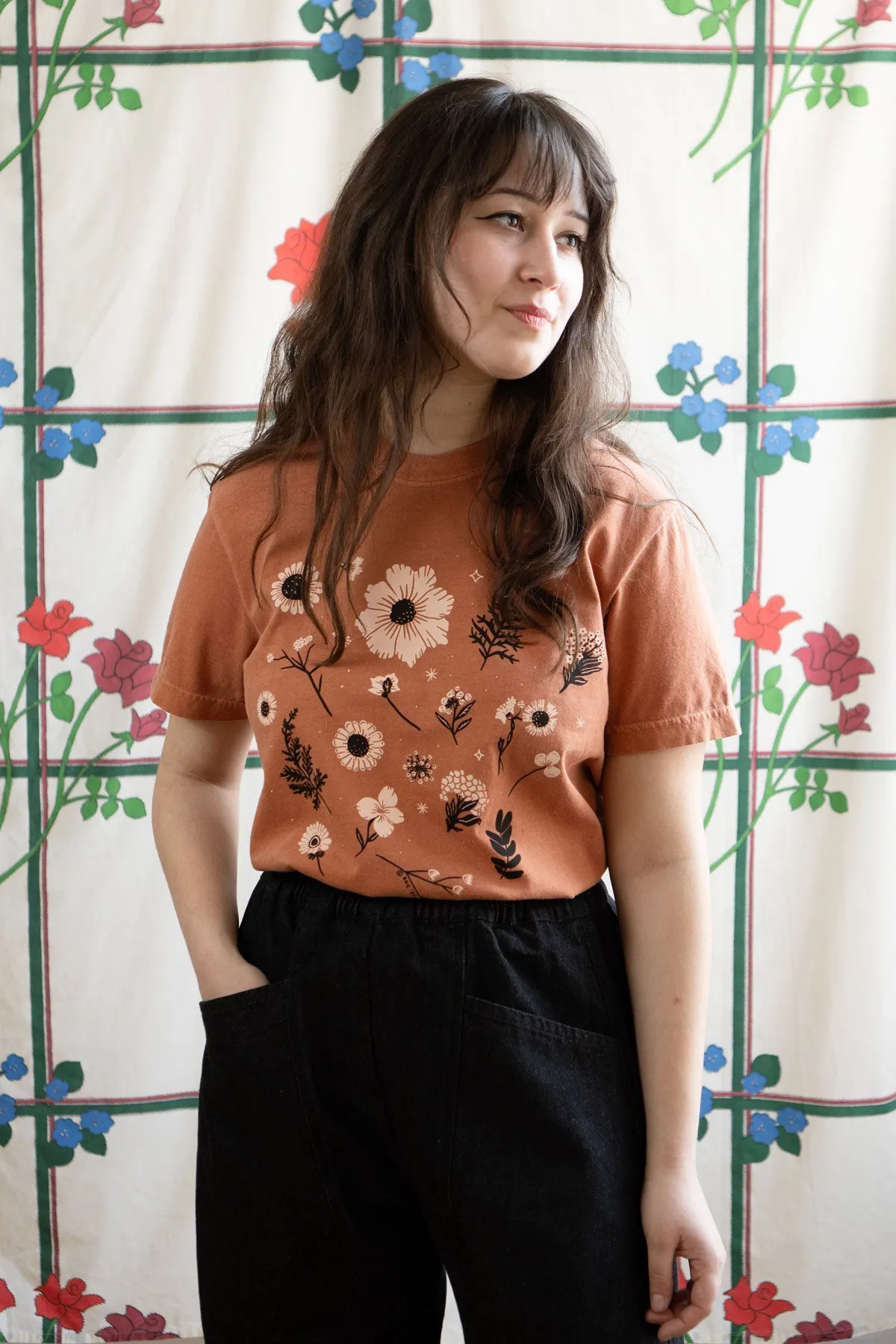 Pressed Flowers T-Shirt sold by Stay Home Club product image thumbnail 3