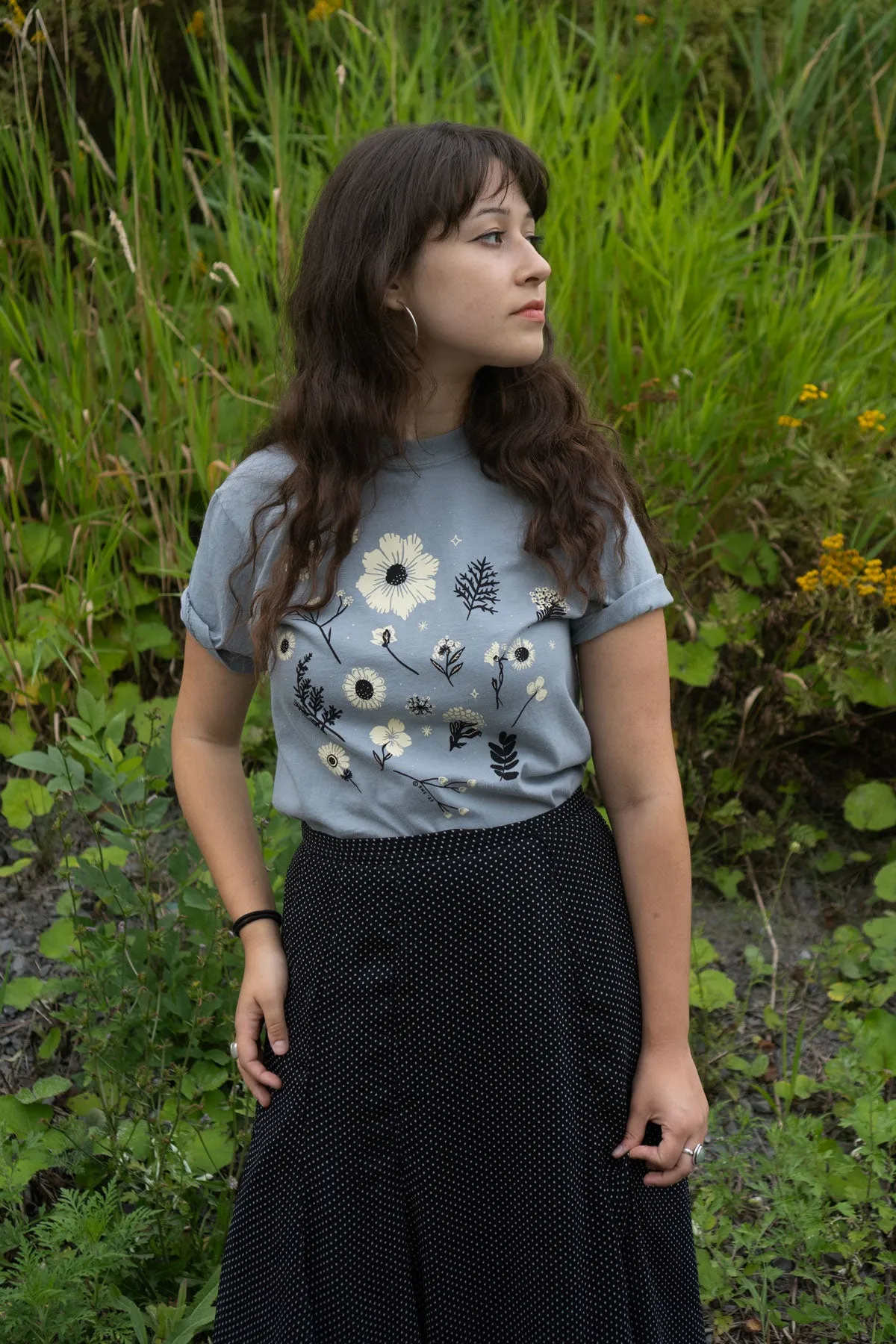 Pressed Flowers T-Shirt sold by Stay Home Club product image thumbnail 2