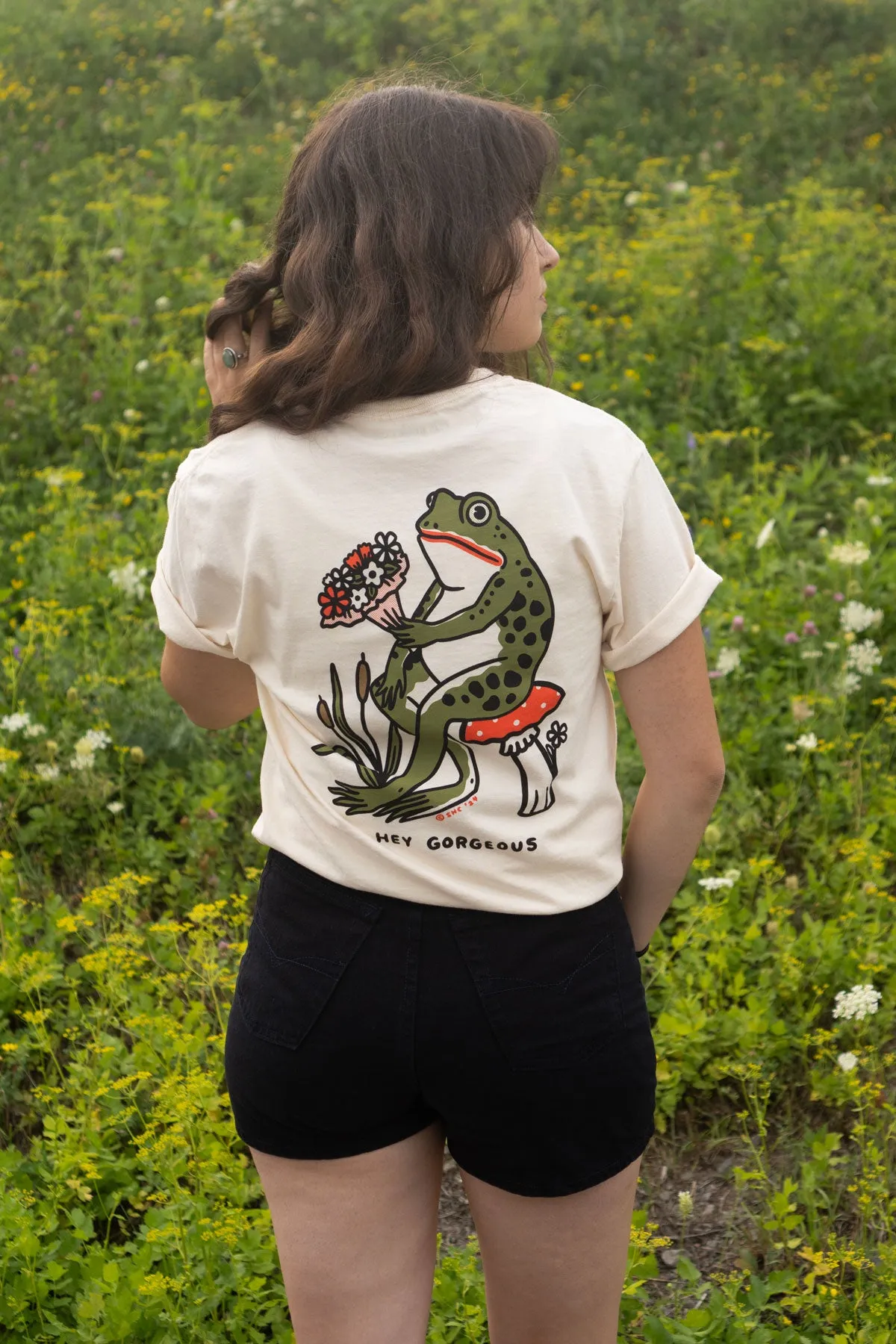 Hey Gorgeous T-Shirt sold by Stay Home Club product image thumbnail 3