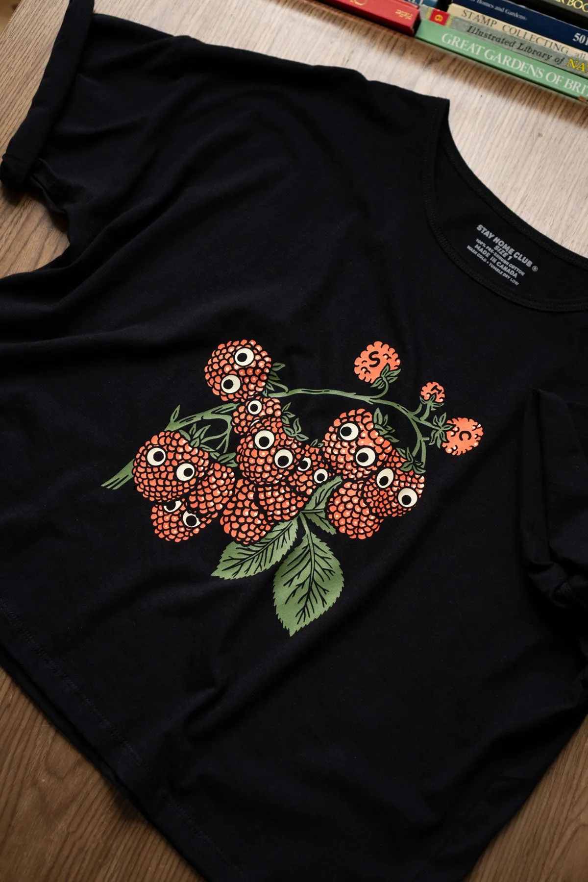 Googly Raspberries - Crop Loose Tee sold by Stay Home Club