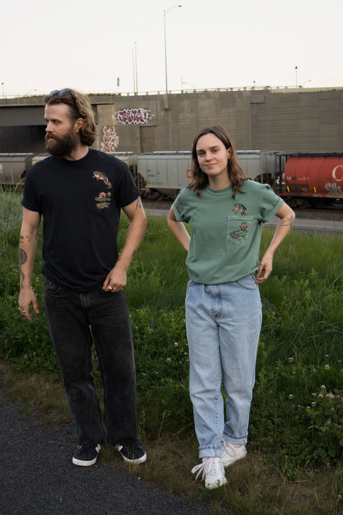 Jumpy (Black) Pocket Tee sold by Stay Home Club product image thumbnail 3