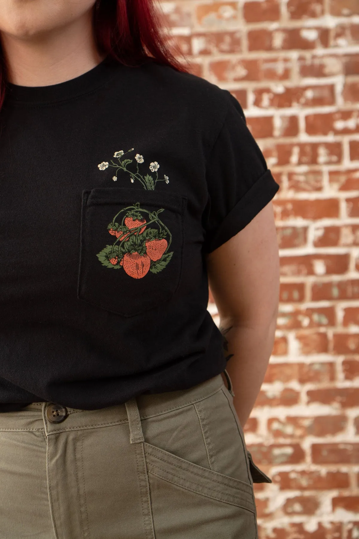 Berry Patch Pocket Tee sold by Stay Home Club product image thumbnail 4