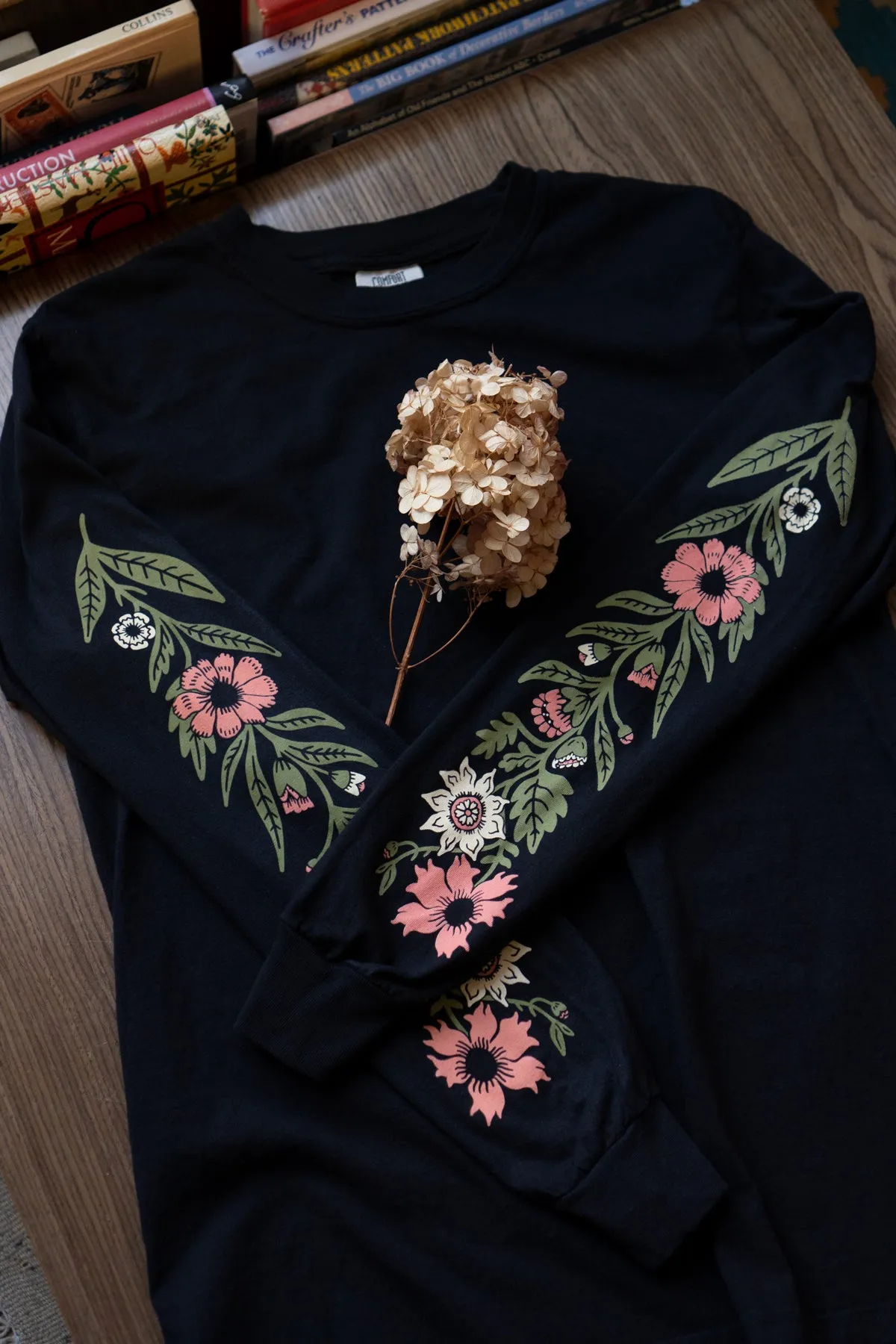 Red House Floral Long Sleeve Tee sold by Stay Home Club