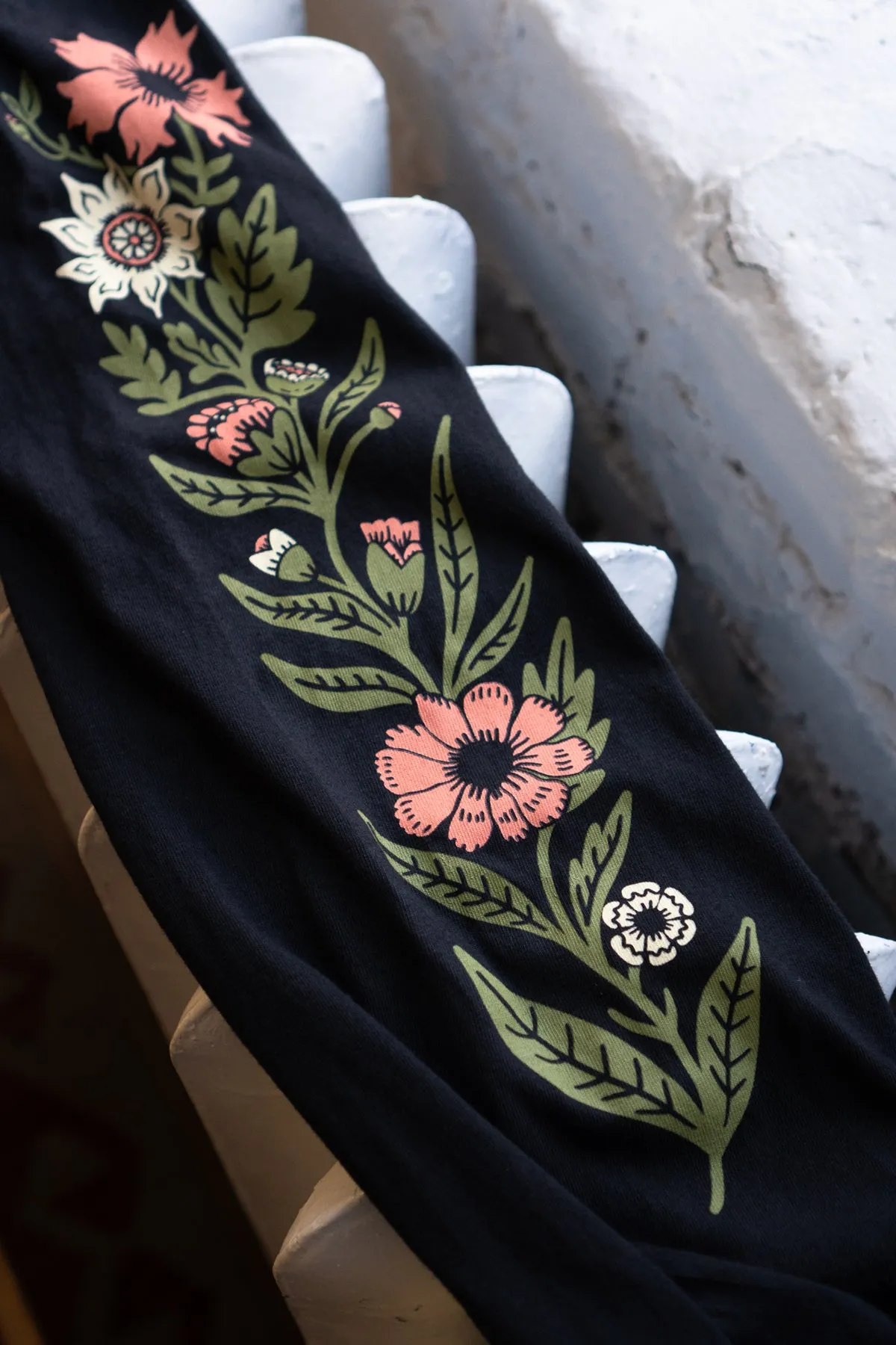Red House Floral Long Sleeve Tee sold by Stay Home Club product image thumbnail 3
