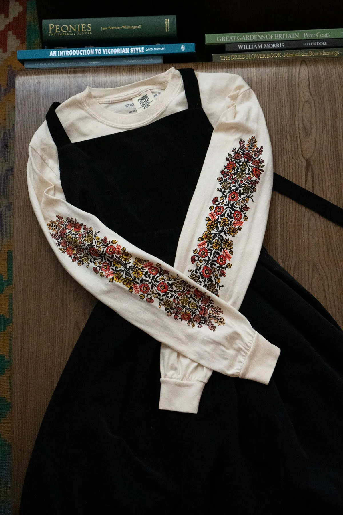 Folk Flowers Long Sleeve Tee sold by Stay Home Club