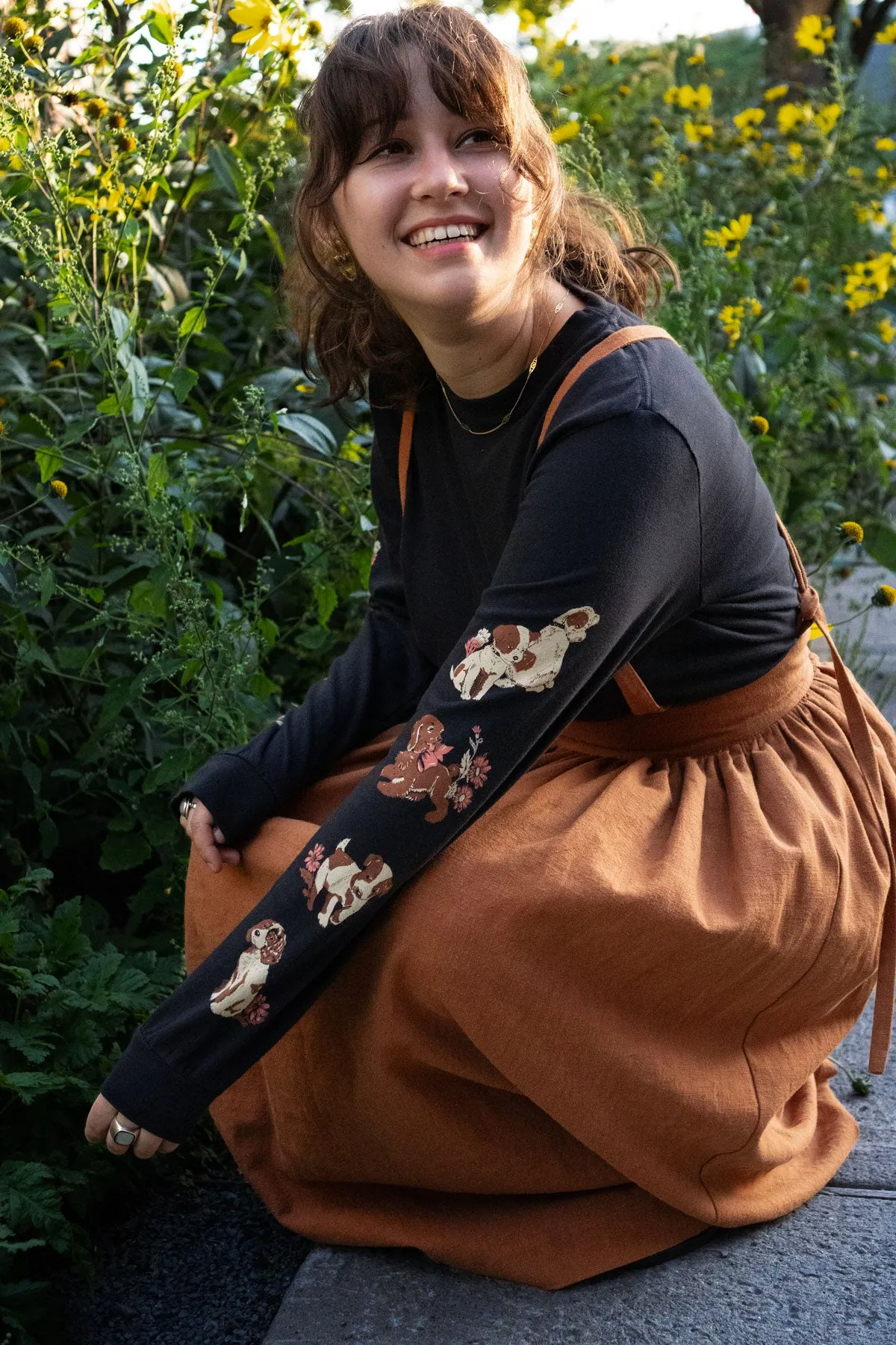 Puppies Long Sleeve Tee sold by Stay Home Club product image thumbnail 3