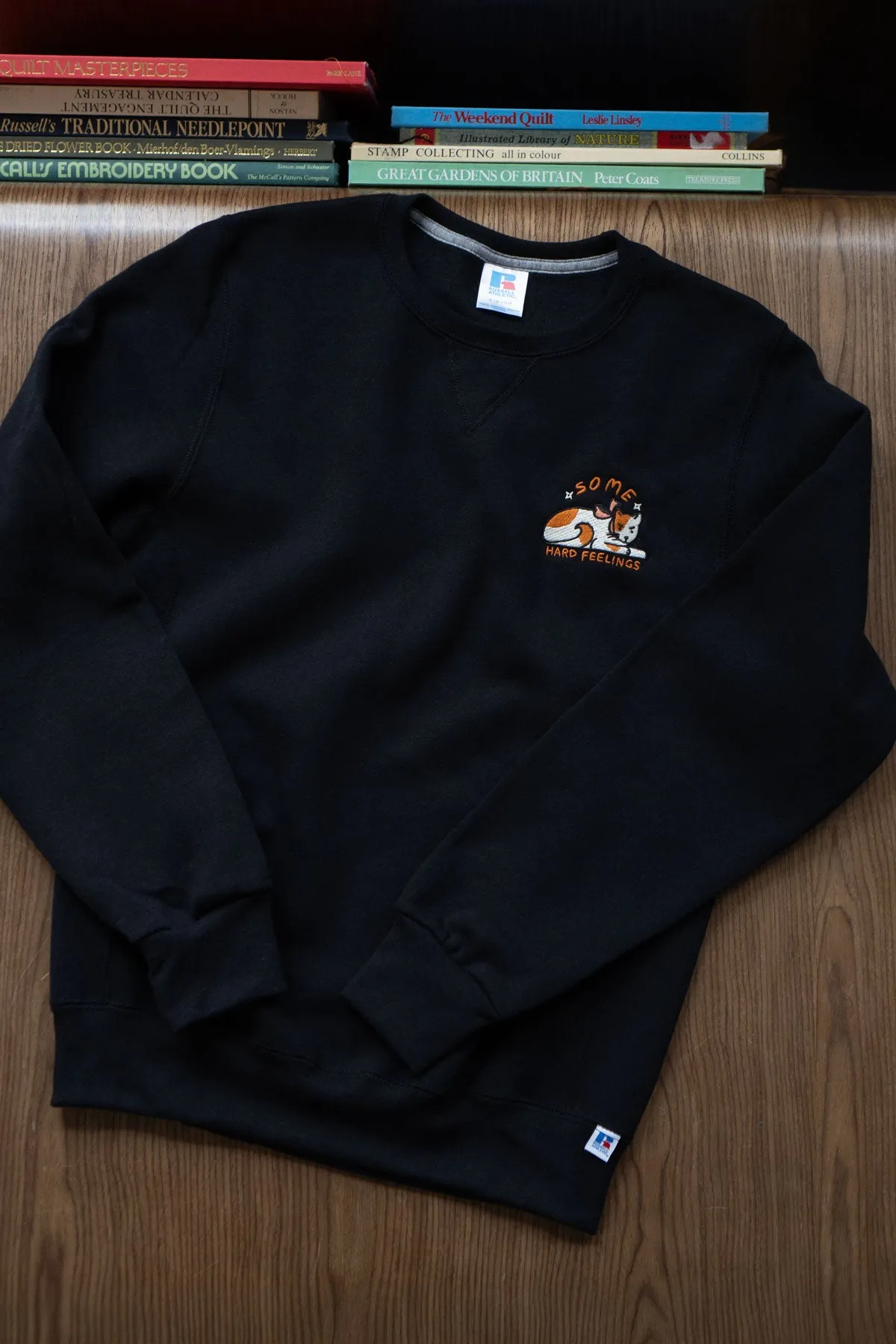 Some Hard Feelings Embroidered Sweatshirt sold by Stay Home Club