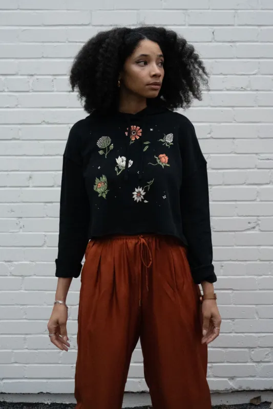 Ditsy - Lightweight Crop Hoodie sold by Stay Home Club