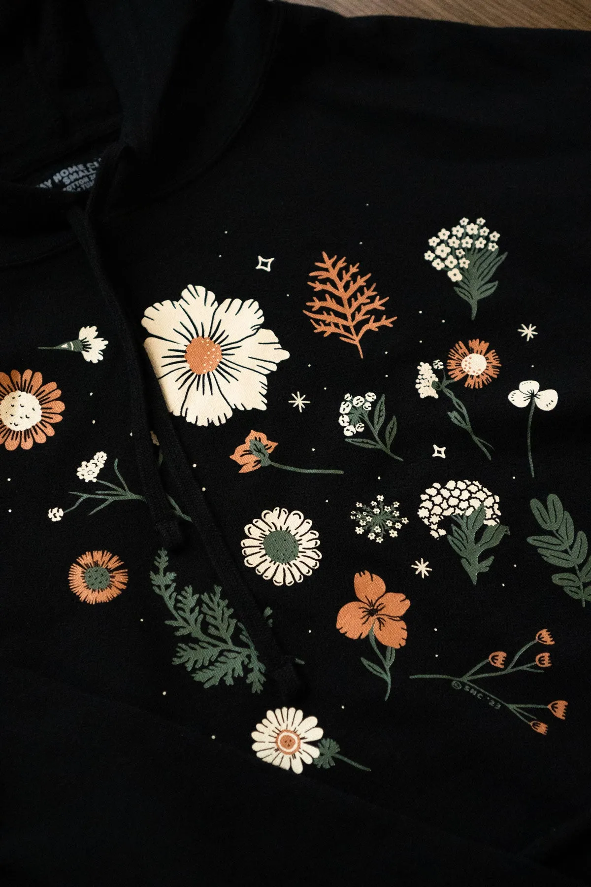 Pressed Flowers - Lightweight Crop Hoodie sold by Stay Home Club product image thumbnail 3