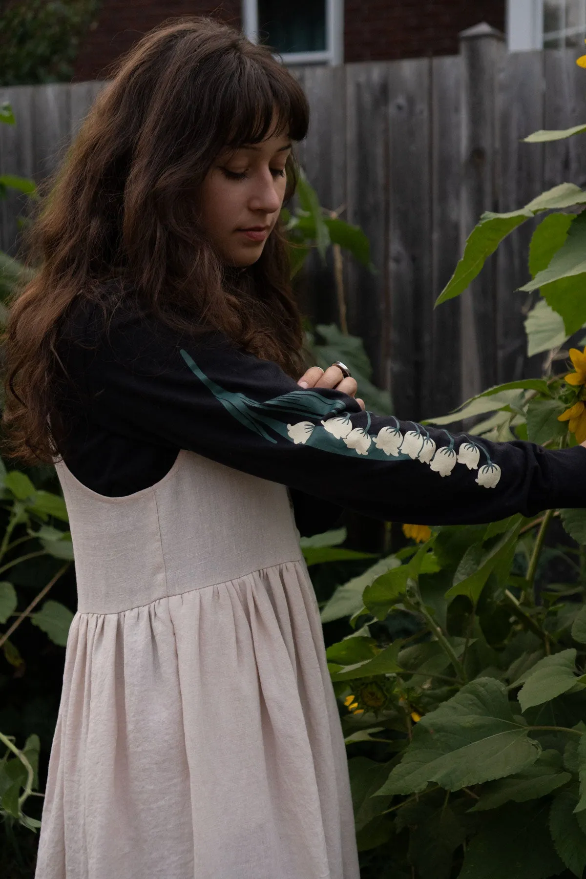 Lily of the Valley Long Sleeve Tee sold by Stay Home Club product image thumbnail 2