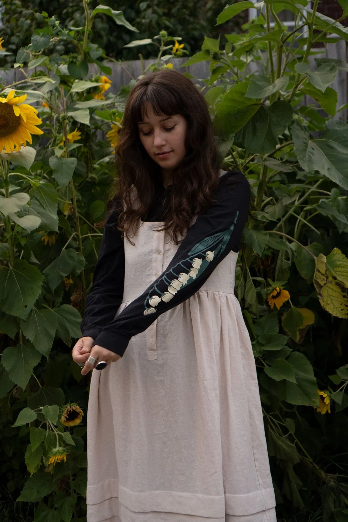 Lily of the Valley Long Sleeve Tee sold by Stay Home Club product image thumbnail 3