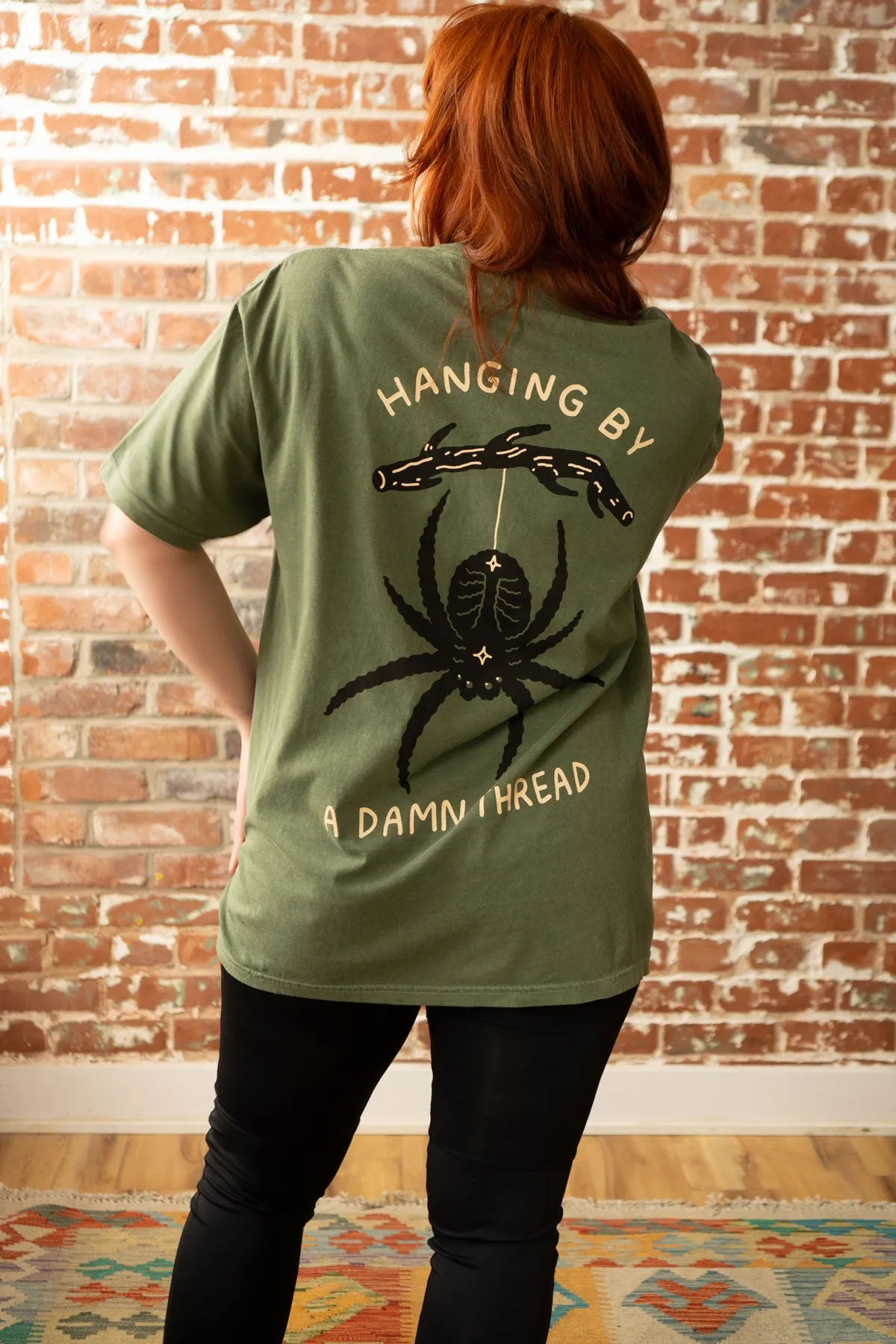 Hanging by a Thread T-Shirt sold by Stay Home Club product image thumbnail 3
