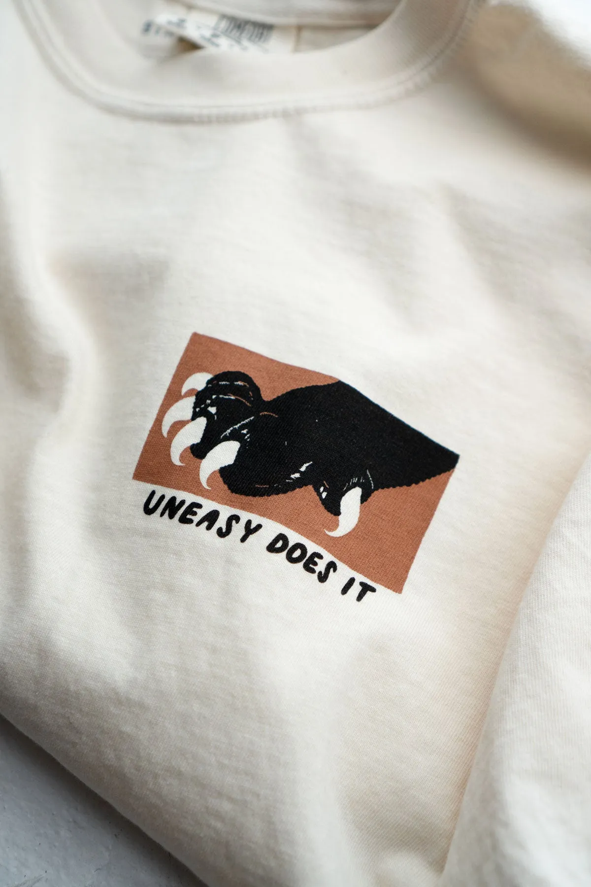 Uneasy Does It CC Boxy Tee sold by Stay Home Club product image thumbnail 2