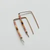 Gunda - 14 KT Gold Bar Studs sold by Daldanea