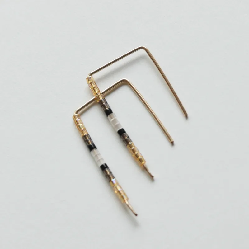 Eba - 14 KT Gold Bar Studs sold by Daldanea