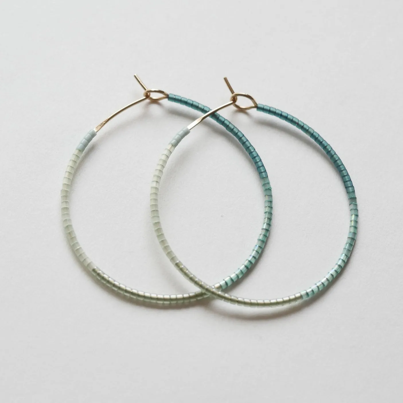 Ellette - 1.25" & 1.75" 14 KT Gold Hoops sold by Daldanea product image thumbnail 5