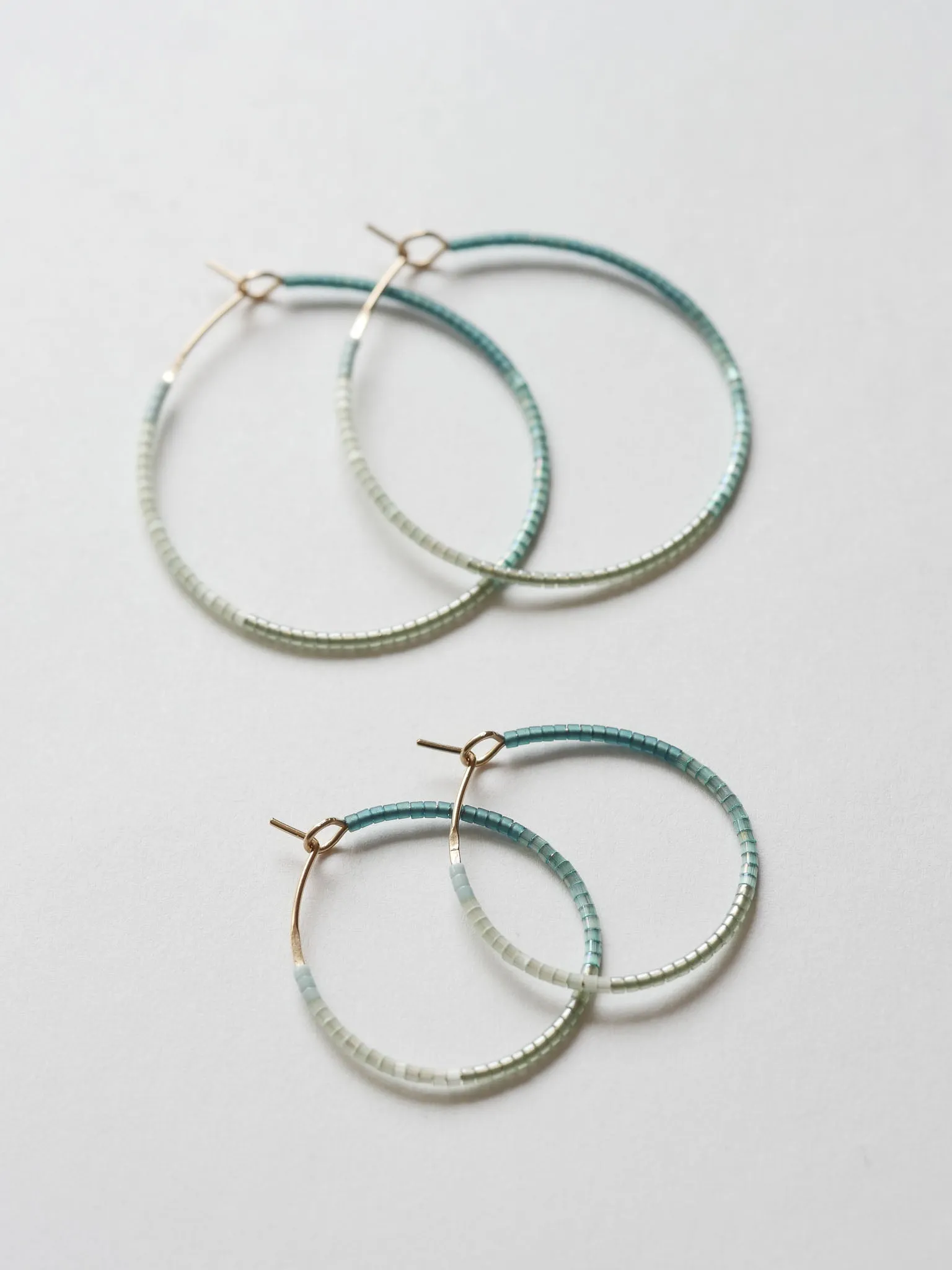Ellette - 1.25" & 1.75" 14 KT Gold Hoops sold by Daldanea product image thumbnail 2