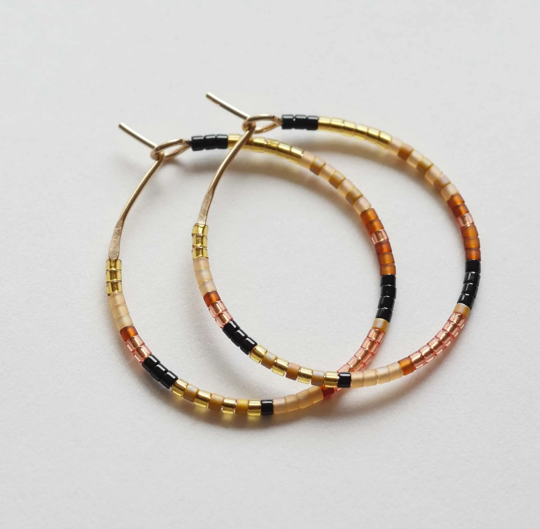 Syeda - 1.25" & 1.75" 14 KT Gold Hoops sold by Daldanea product image thumbnail 5
