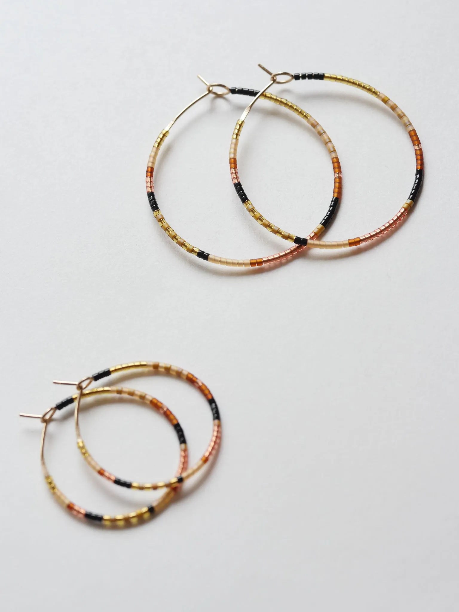 Syeda - 1.25" & 1.75" 14 KT Gold Hoops sold by Daldanea product image thumbnail 2
