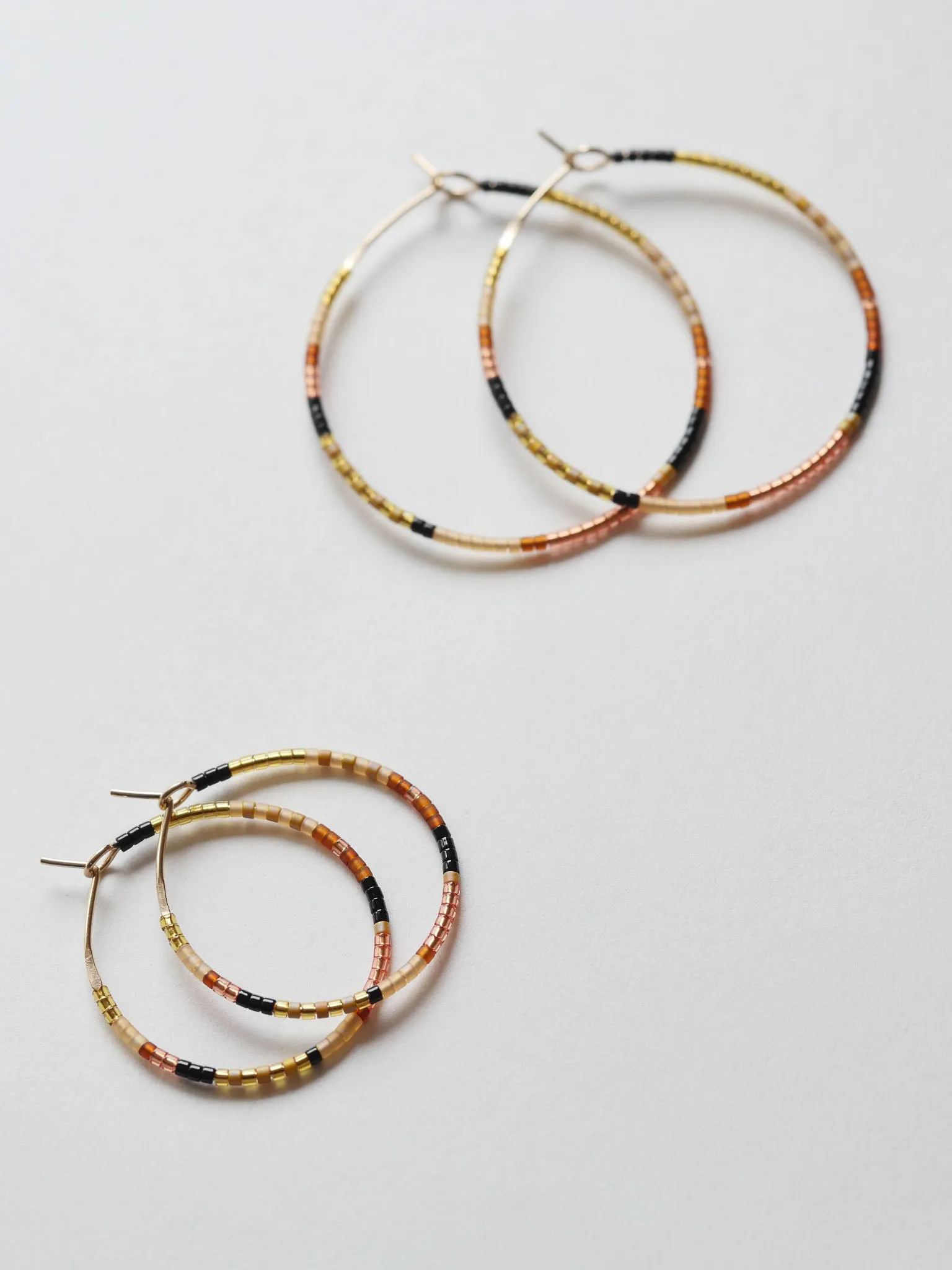 Syeda - 1.25" & 1.75" 14 KT Gold Hoops sold by Daldanea product image thumbnail 3
