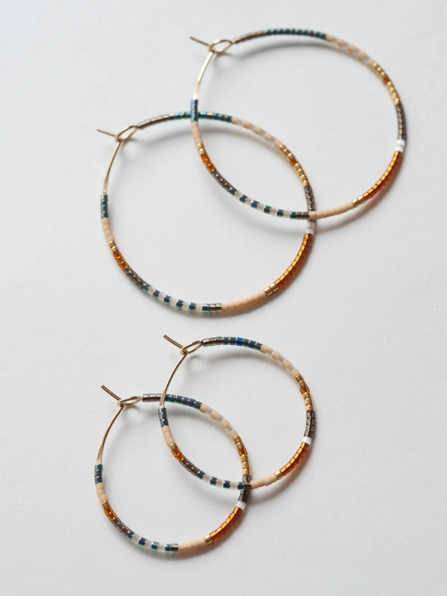 Noura - 1.25" & 1.75" 14 KT Gold Hoops sold by Daldanea product image thumbnail 2