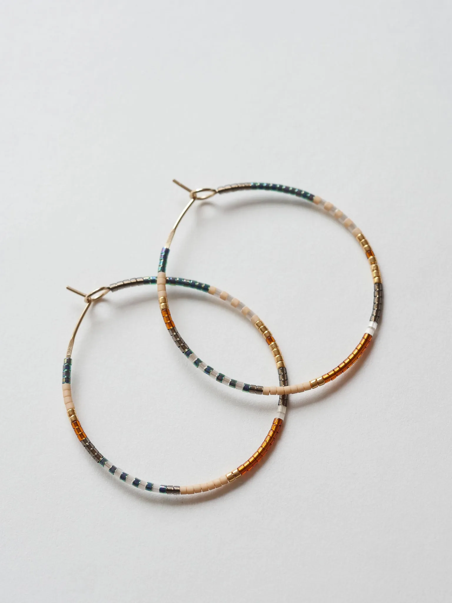 Noura - 1.25" & 1.75" 14 KT Gold Hoops sold by Daldanea product image thumbnail 3