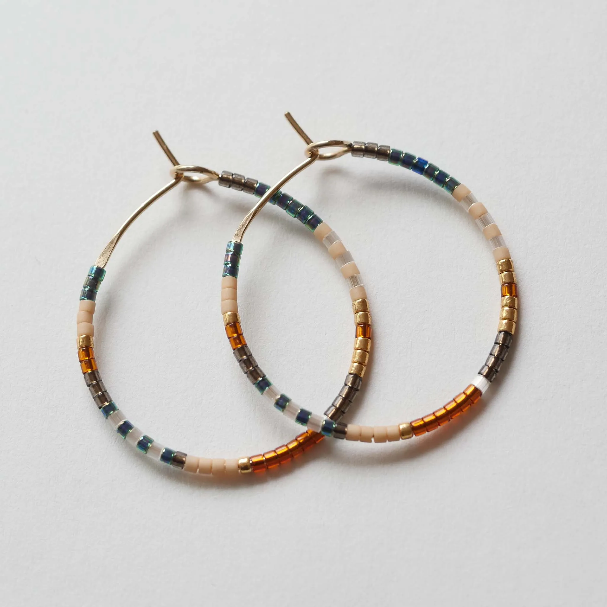 Noura - 1.25" & 1.75" 14 KT Gold Hoops sold by Daldanea product image thumbnail 5