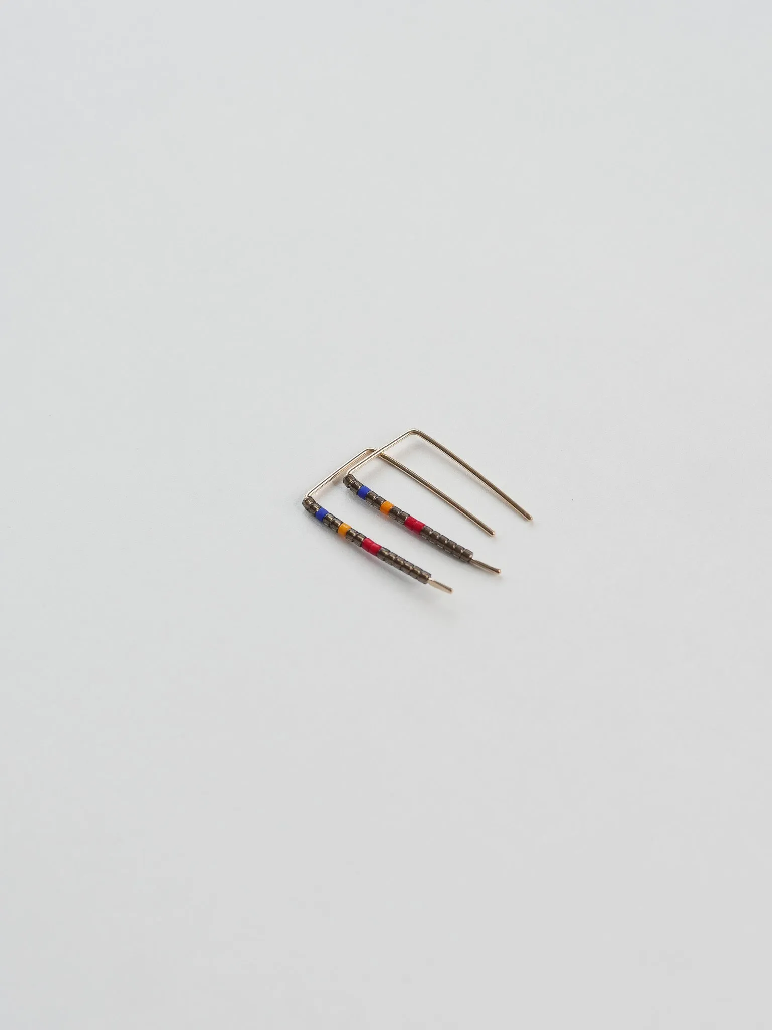 Wilma - 14 KT Gold Bar Studs sold by Daldanea product image thumbnail 2