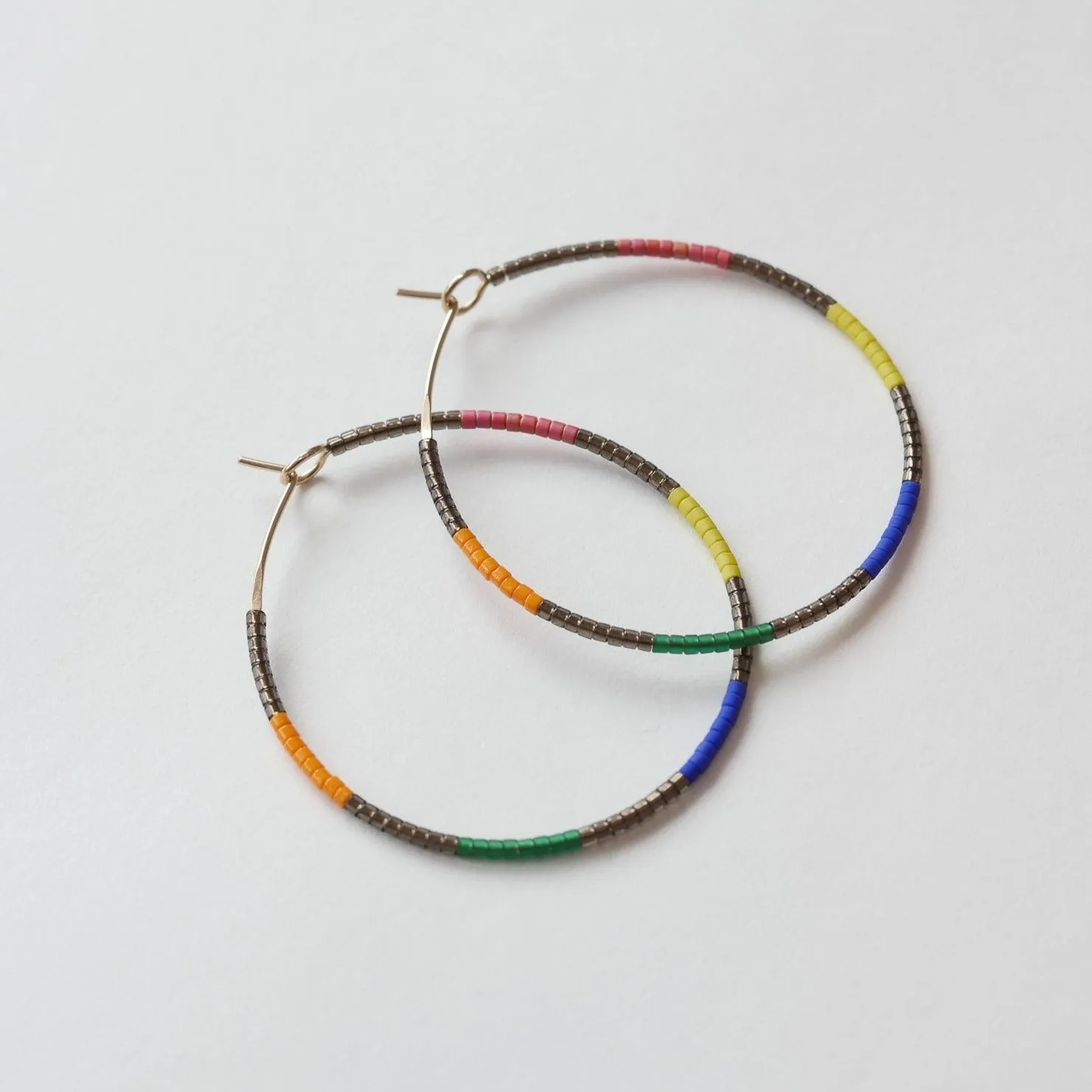 Virna - 1.25" & 1.75" 14 KT Gold Hoops sold by Daldanea product image thumbnail 5