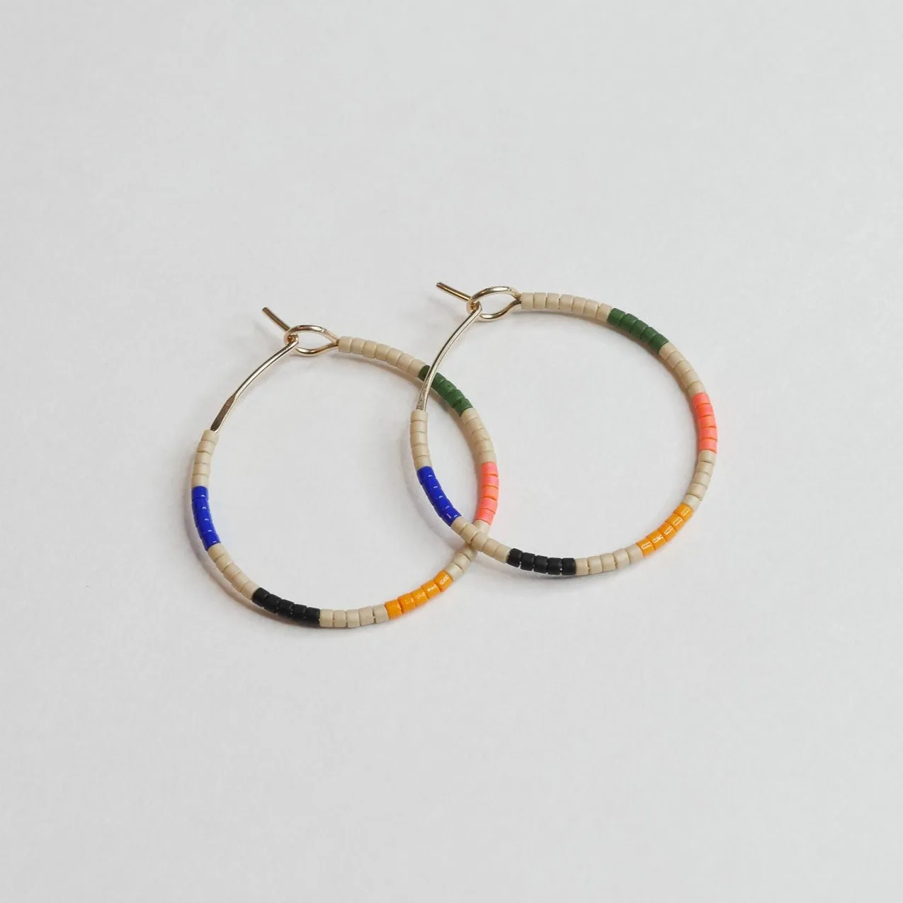 Yasmina - 1.25" & 1.75" 14 KT Gold Hoops sold by Daldanea product image thumbnail 5