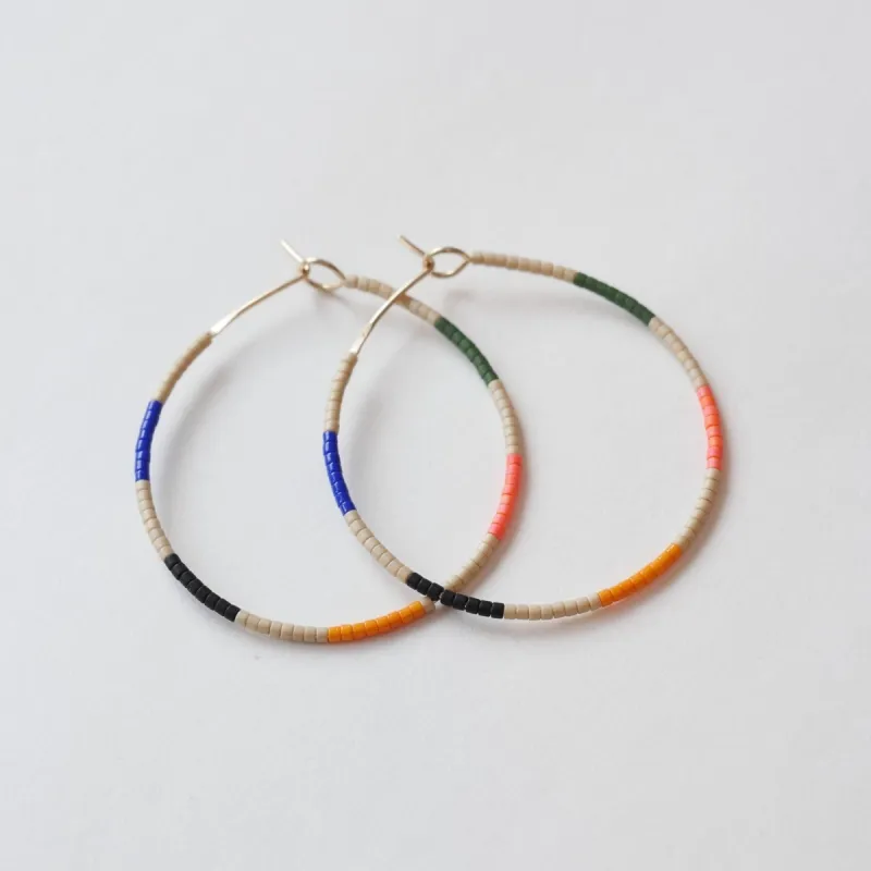 Yasmina - 1.25" & 1.75" 14 KT Gold Hoops sold by Daldanea