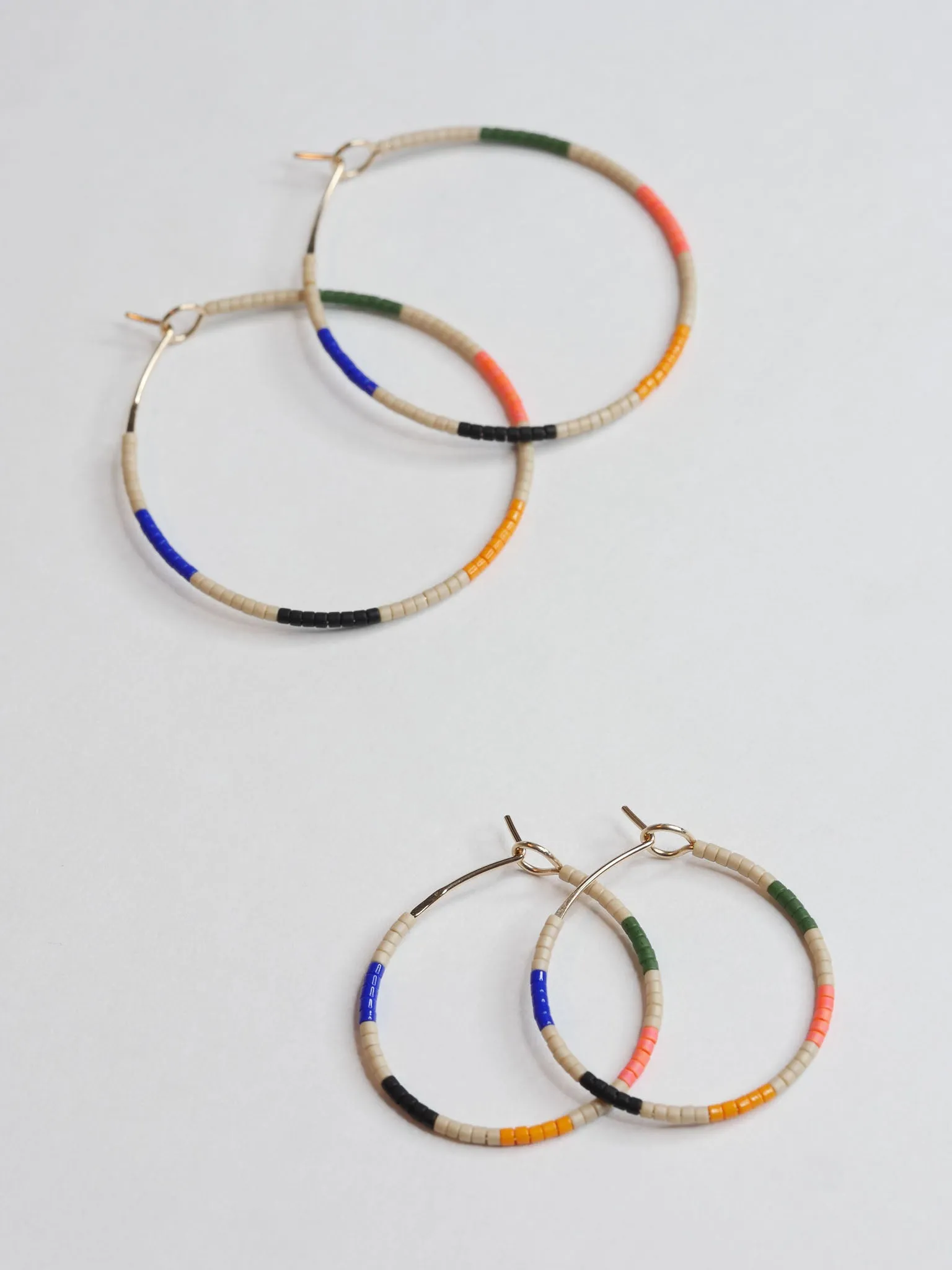 Yasmina - 1.25" & 1.75" 14 KT Gold Hoops sold by Daldanea product image thumbnail 2