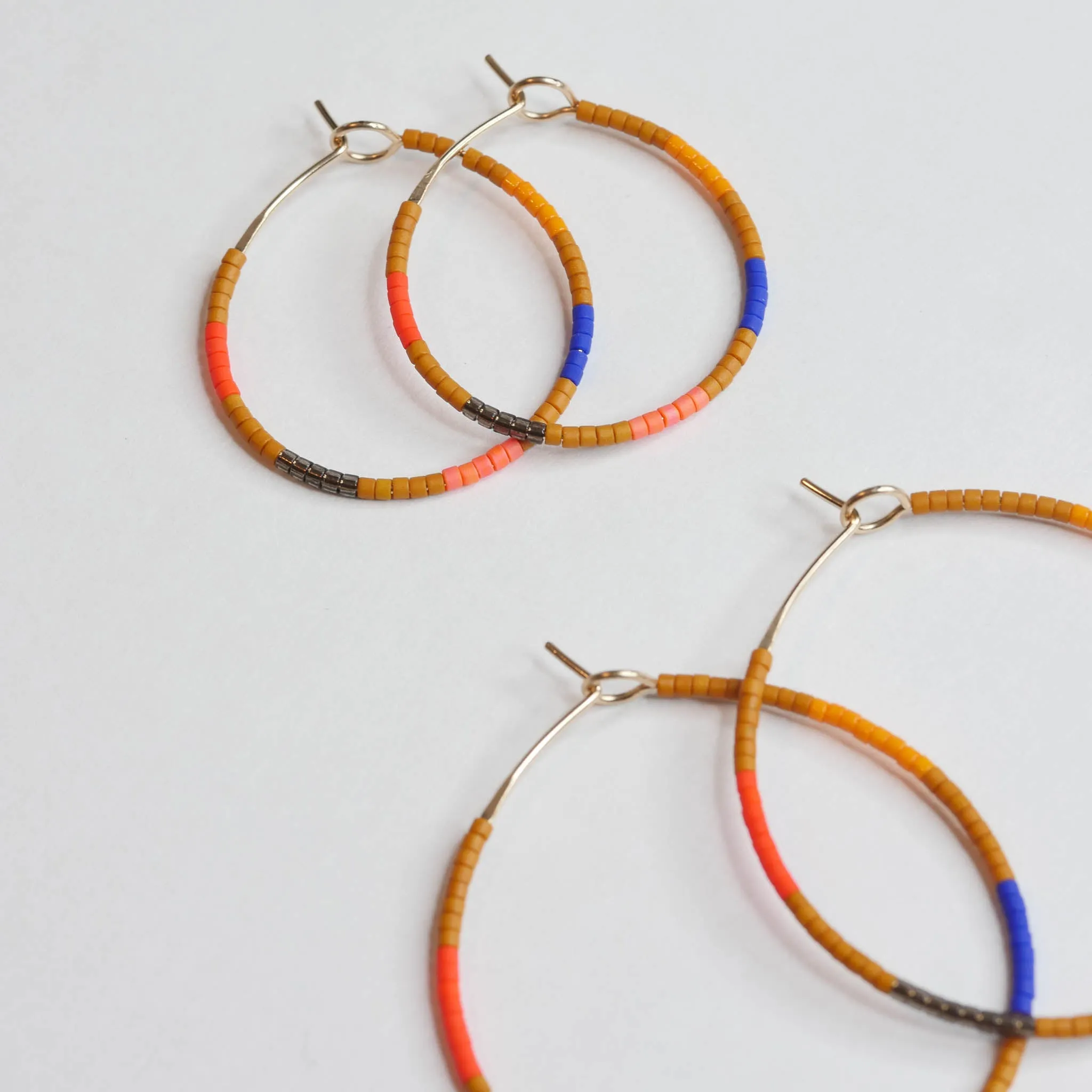 Ximena - 1.25" & 1.75" 14 KT Gold Hoops sold by Daldanea product image thumbnail 3