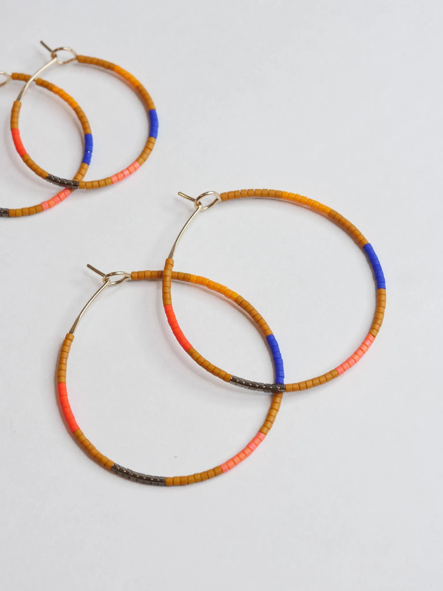 Ximena - 1.25" & 1.75" 14 KT Gold Hoops sold by Daldanea product image thumbnail 5