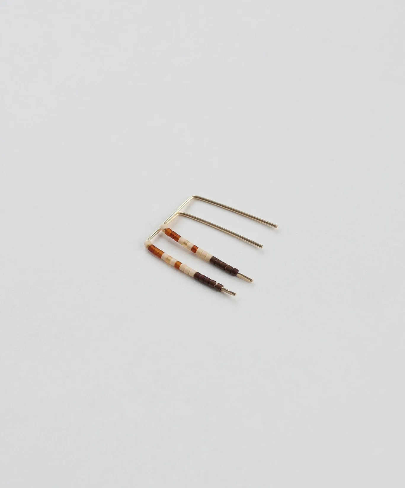 Brie - 14 KT Gold Bar Studs sold by Daldanea product image thumbnail 2