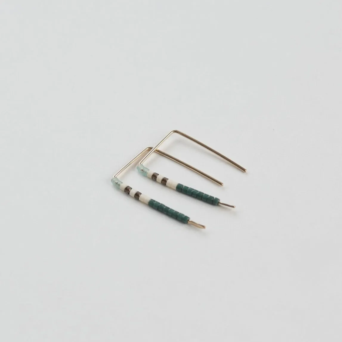 Meera - 14 KT Gold Bar Studs sold by Daldanea