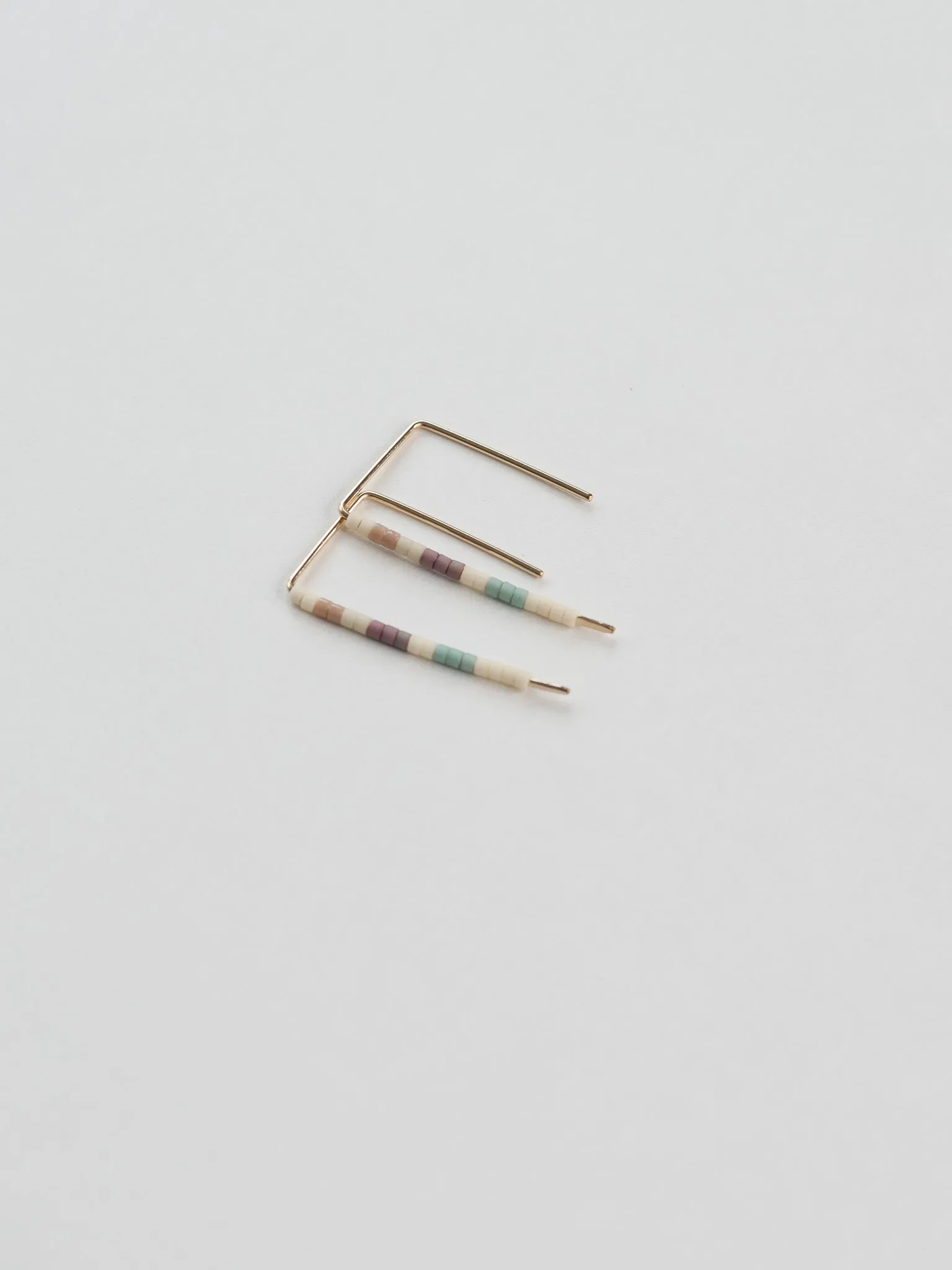 Phoebe - 14 KT Gold Bar Studs sold by Daldanea product image thumbnail 2