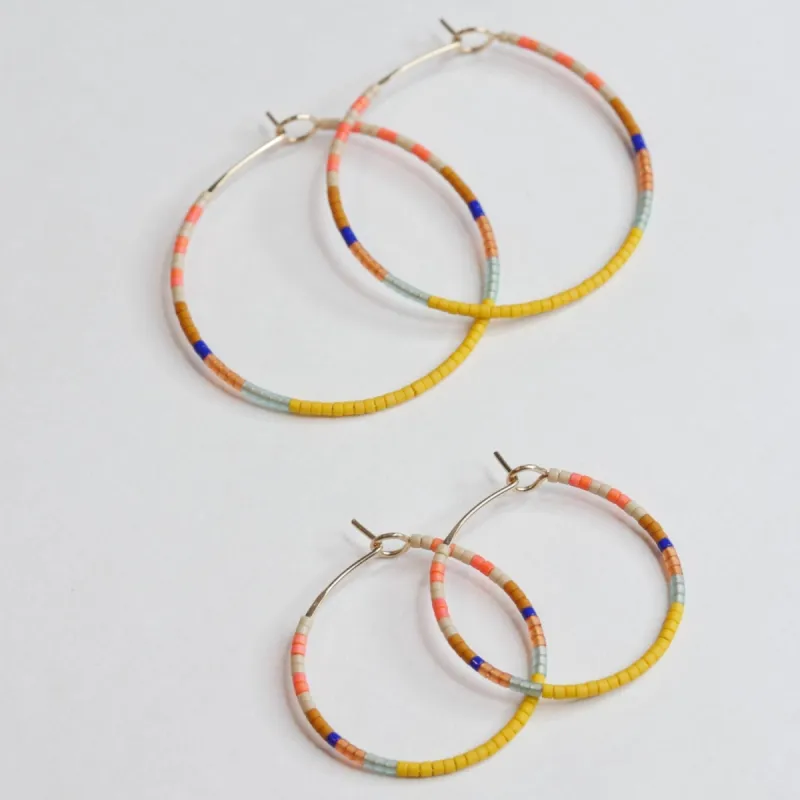 Charlotte - 1.25" & 1.75" 14 KT Gold Hoops sold by Daldanea