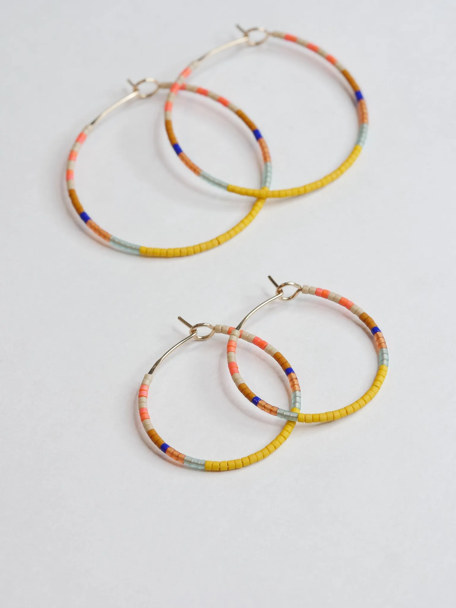 Charlotte - 1.25" & 1.75" 14 KT Gold Hoops sold by Daldanea product image thumbnail 4