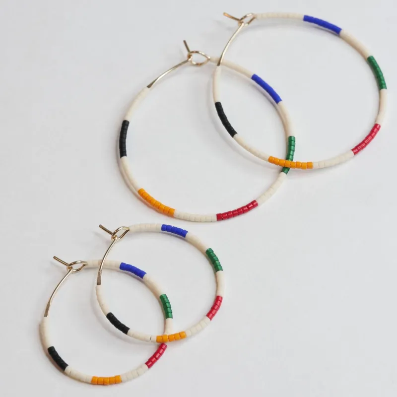 Javiera - 1.25" & 1.75" 14 KT Gold Hoops sold by Daldanea