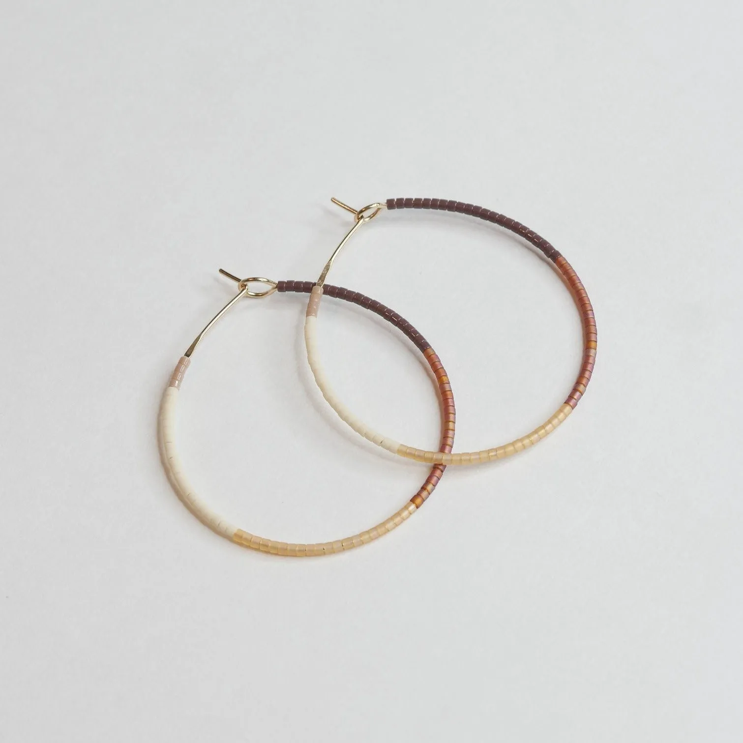 Hilda - 1.25" & 1.75" 14 KT Gold Hoops sold by Daldanea product image thumbnail 2